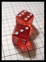 Dice : Dice - 6d - Red Transparent With Whote Pips Ebay Sept 2009
